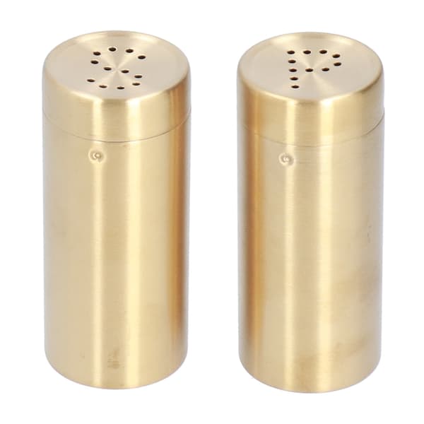 Stainless Steel Spice Jars 2-pack, Salt and Pepper Shakers, Kitchen Spice Bottles
