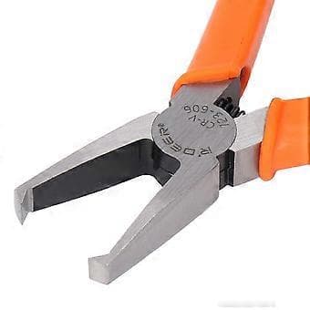 End Cutting Pliers 6mm Bent Hardened CrV Steel Right Angle Flush Cutting Model Tool Pliers