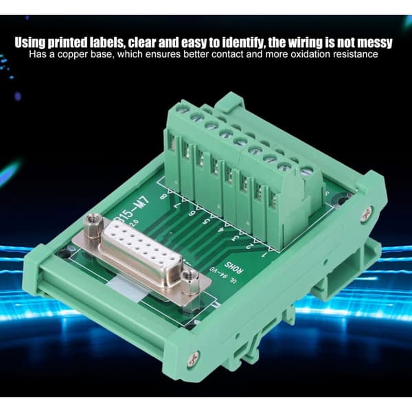 PCB Terminal Block Copper Material Printed Labels Compact 0.8A/pin 0.2Nm Female Twist-on Distribution Module DC 60V, DUBUNS