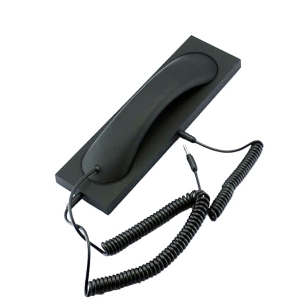 3,5 mm universelt kontormobiltelefon retro eksternt headset mobiltelefonrør [JUN] Hvid Vit