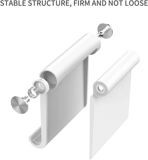 Matkapuhelinpidike, pöytäteline matkapuhelimelle ja tabletille säädettävällä kulmalla (musta)