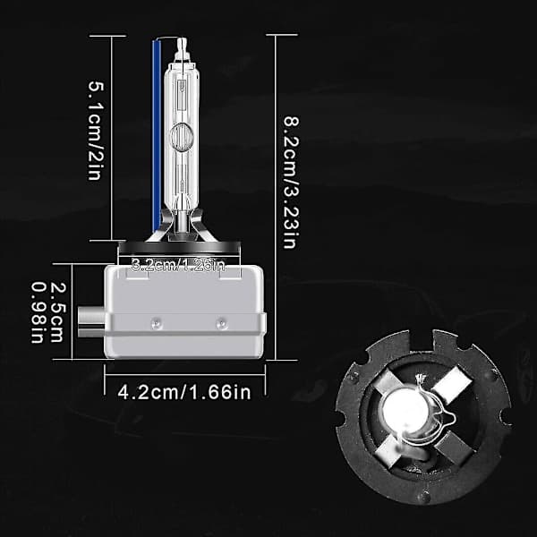2 stk D1c D1s D1r 8000k Ice Blue Hid Xenon billys 35w High Low-FY-