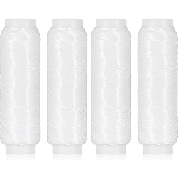 4 stk fiskesluk elastisk 0,2 mm for