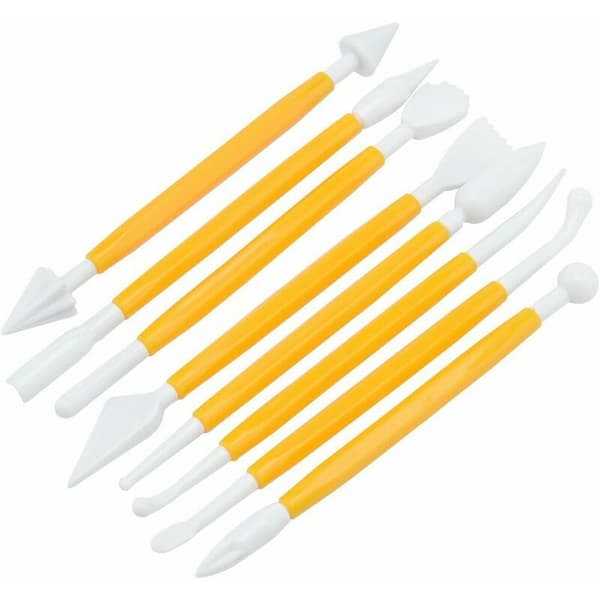 11 Pieces Cake Decorating Tools Fondant Icing Cake Smoother Tool and Rolling Pin