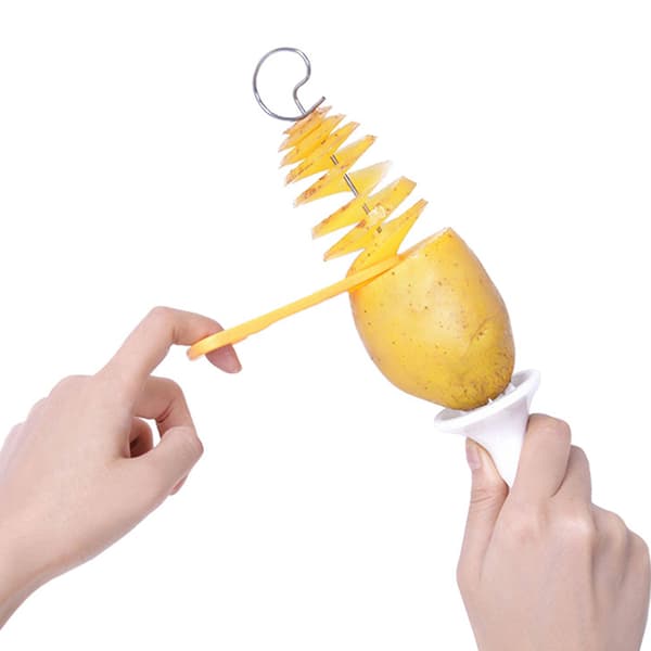4x Tornado Potato - Potatisspiral för Viral Potatis vit white