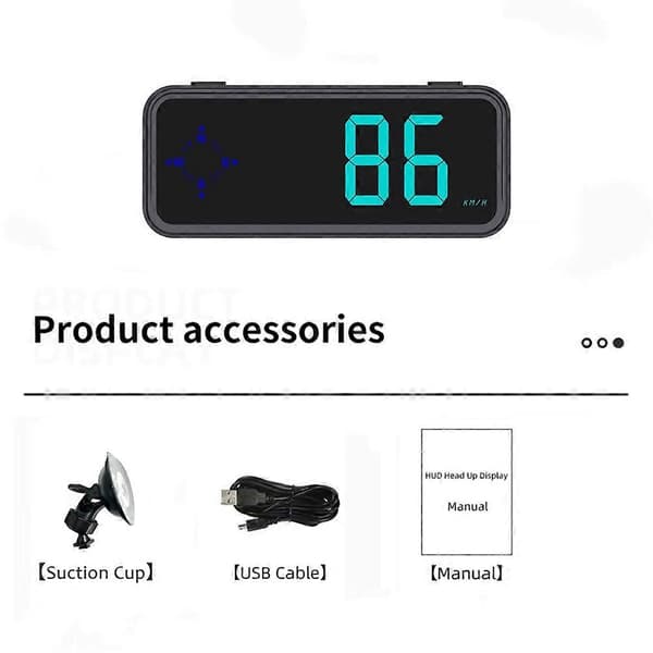Digital Speedometer Universal GPS Compass Speedometer Car HUD Head Up Display for Trucks and Vehicles Black Svart
