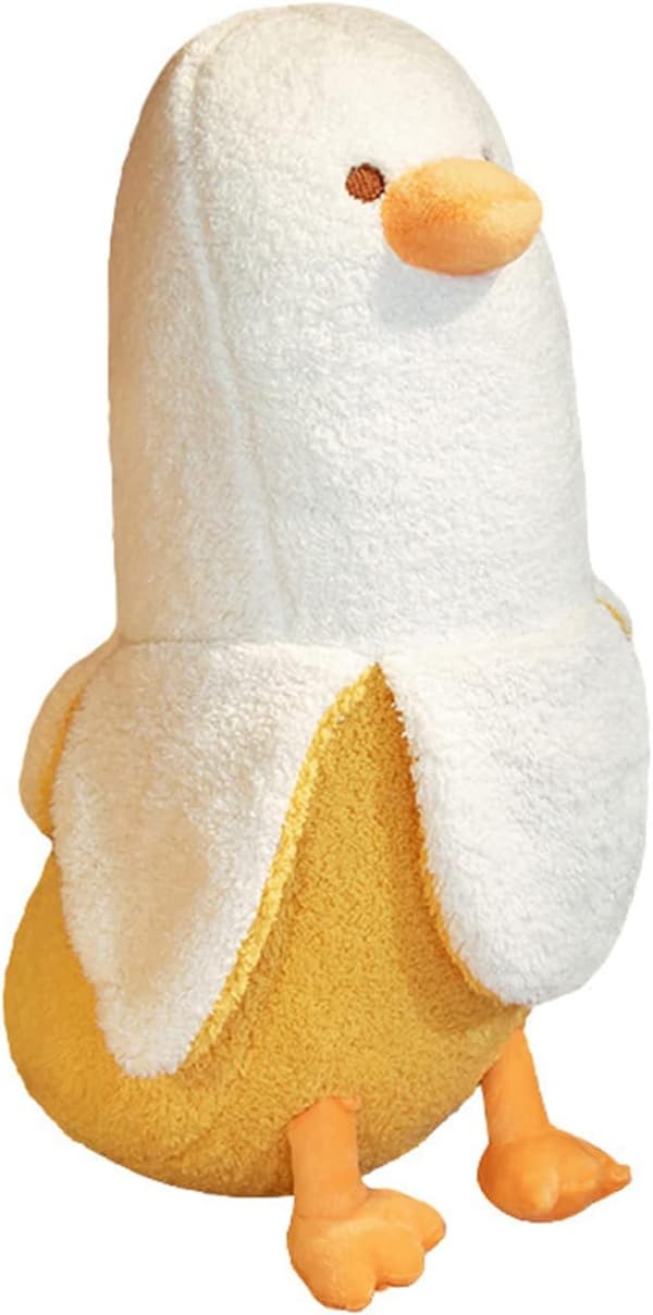Bananand Plyslegetøj, (50cm, Hvid)