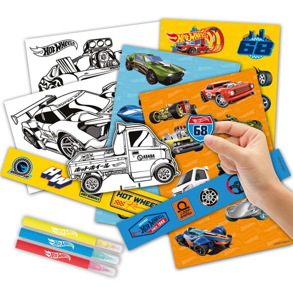 Hot Wheels klistremerke aktivitetssett