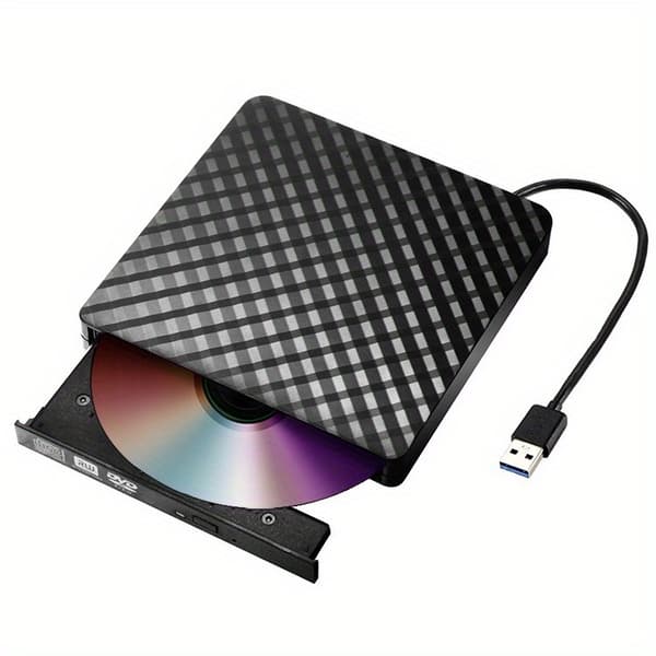 Extern DVD-enhet Bärbar USB 3.0 DVD-spelare CD ROM-brännare