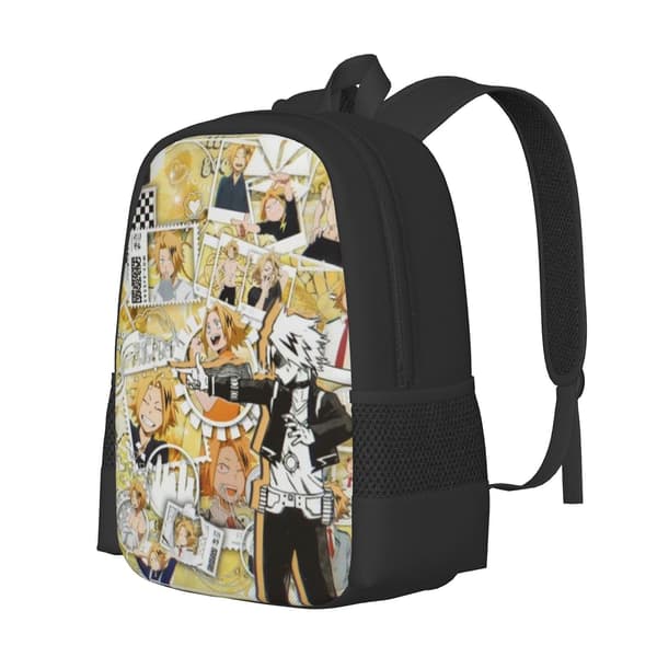 My Hero Academia Denki Kaminari Backpack, Multifunctional Travel Backpack Laptop Backpack Lightweight Casual Backpack School Bag