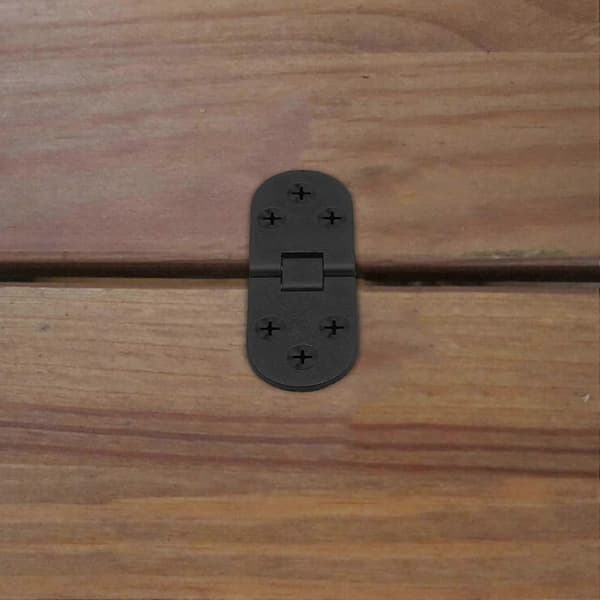 4 Pcs Tray Hinges, Heavy Duty Folding Hinges 180 Degree Round Edge Hinge