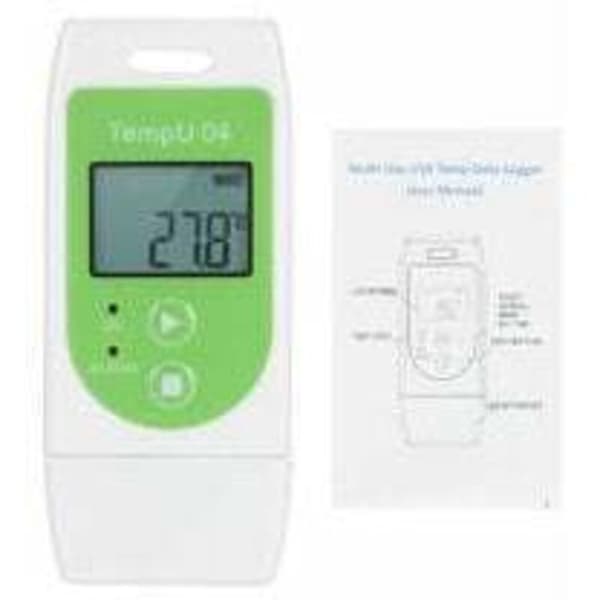 Thermometer, Thermometer Datalogger Multi-use USB Temperature Recorder Reusable Temperature Logger with 32,000 Recording Capacity, Green