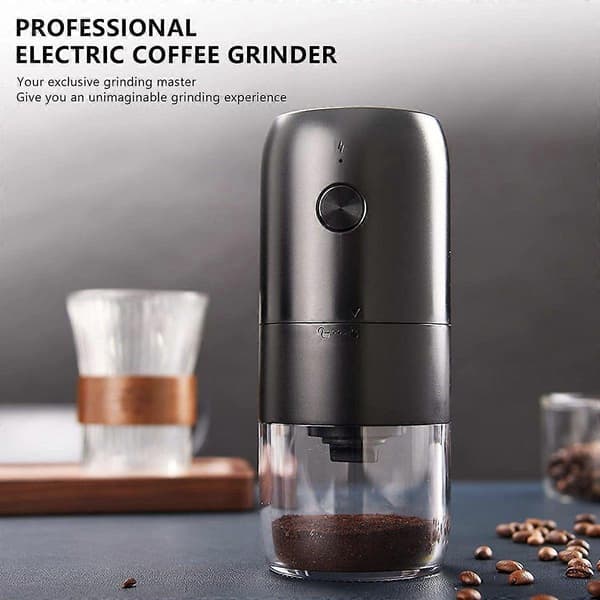 Elektrisk kaffekvarn med keramisk konisk kvarn för kaffebönor