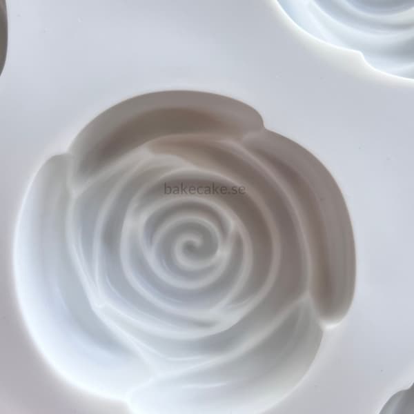 Roseformet Silikonform – 6 stk Rosa Silikonform | Rosa Bakeform 150