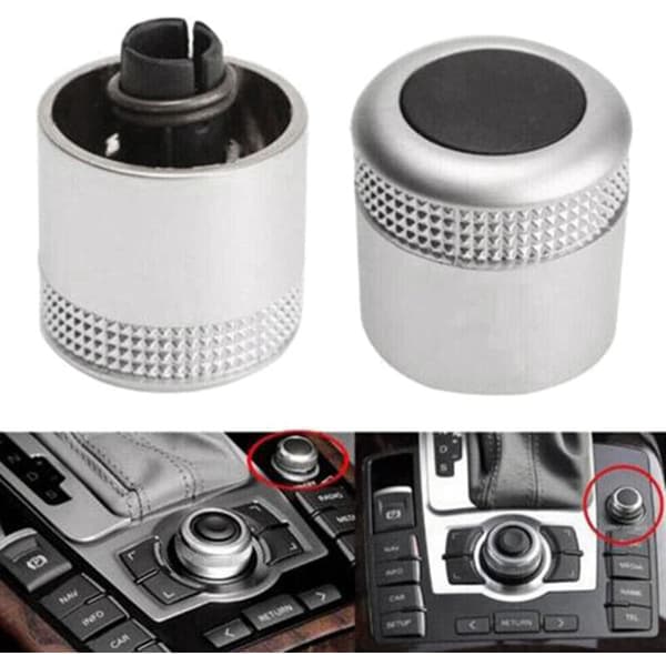 Volume Button Cover Main Menu Multimedia Rotary Knob MMI 4F0919069 4F0919070 For A6 Allroad C6 A8 07-09