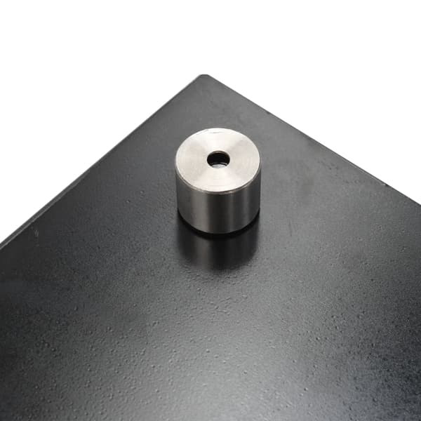 vidaXL Splashback black 100x40 cm tempered glass Svart black