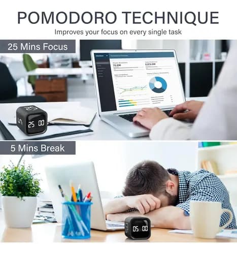 Spin Pomodoro-timer, kubetimer for ADHD
