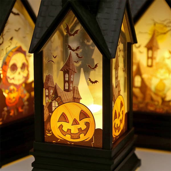 Halloween lanterne dekoration - skræmme, Halloween LED-lys