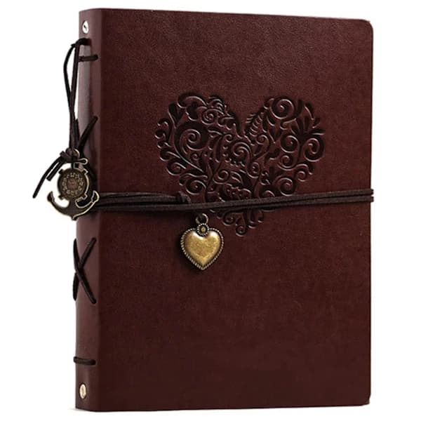 Fotoalbum Vintage Läder Skrapbok Bröllopsdagspresent