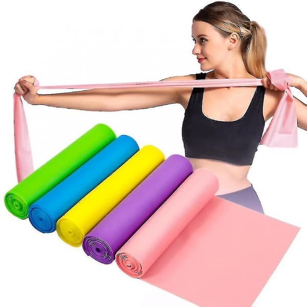 Higher Resistance Bands, Professional Latex-Free Elastic Exercise Bands (Pink)