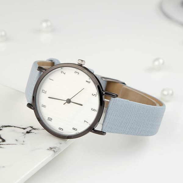 ##/Quartz damklockor konstläder analog klocka kvarts vattentäta klockor##/