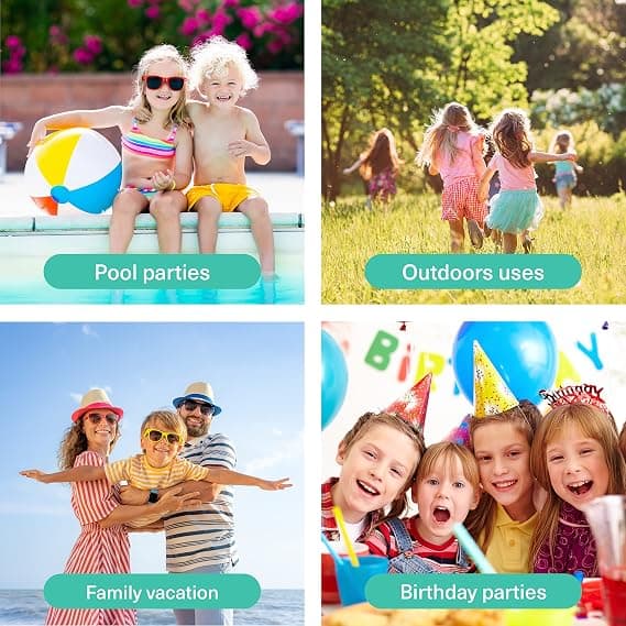 12-pack solglasögon för barn och vuxna, UV-skyddande solglasögon för strand och pool -FX-