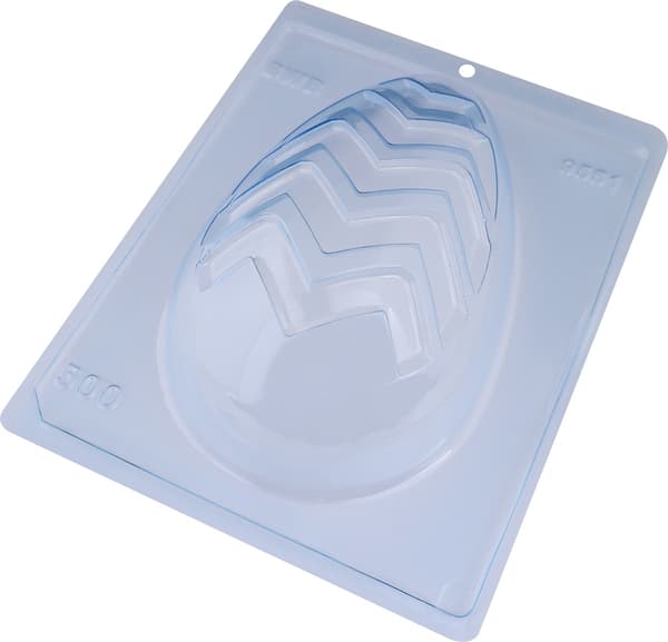 Pralinform Mönstret Egg 500g - BWB 9551 - Spesiell 3-delt form Transparent transparent