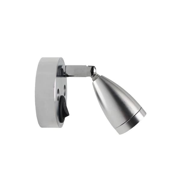 2 st. 12V LED-strålkastare, läslampa i aluminium, bening 2st 2pcs