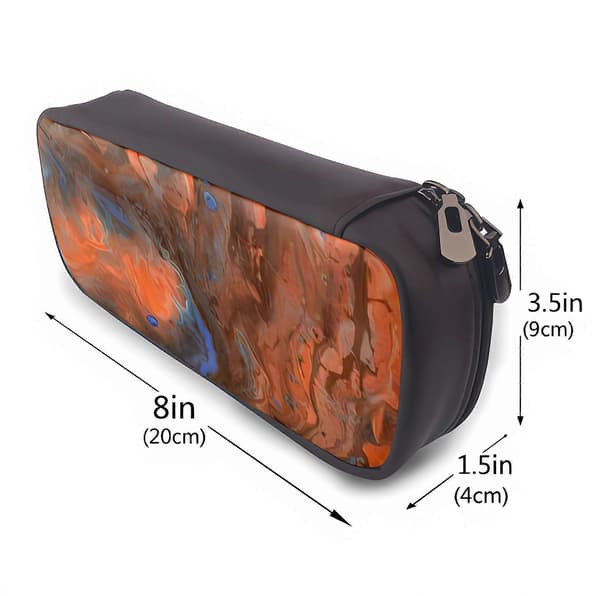 1 st Eat Sleep Hockey 2D Flat Pattern Large Pencil Case Pen Bag with Zippered Compartments, Trendy Pencil Case Po-Uqazw[DB]