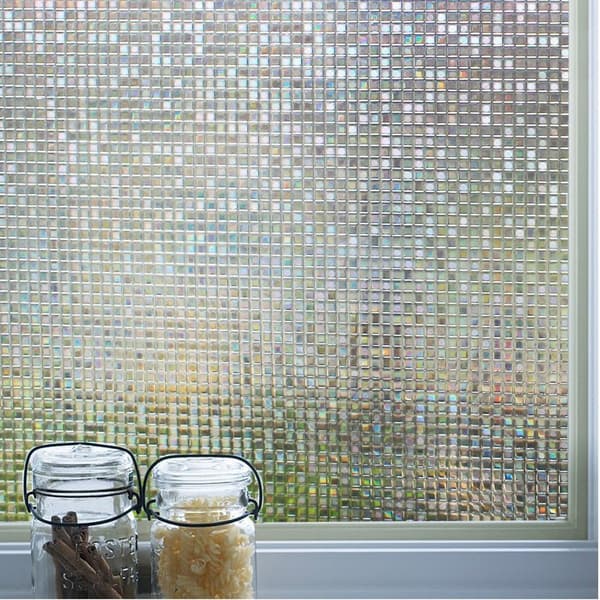Decorative 3D Window Film for Privacy, Electrostatic Window Film