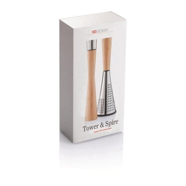 XD Design Pepper Mill & Grater - Tower & Spire