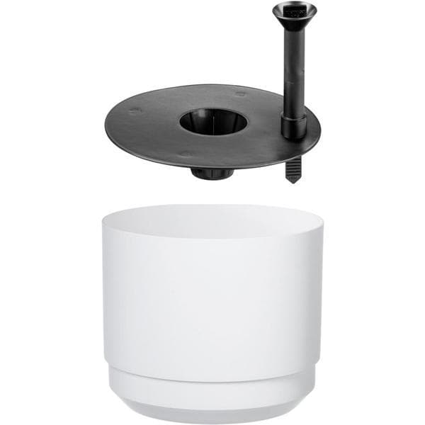 Pot with long-term watering. ø 17 cm White Paulina Orthex Vit white