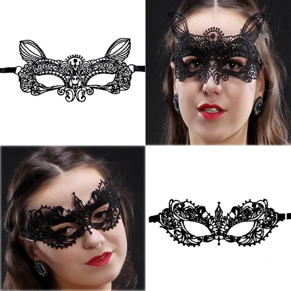 15 stk Halloween Fleksible Blondemasker Kvinner Sexy Øyemasker for