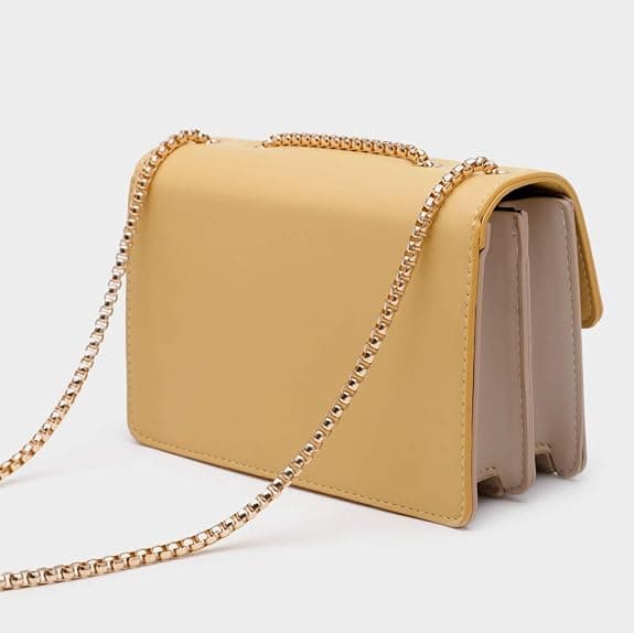 Färgblock axelväska för kvinnor Läder crossbody handväskor Cu