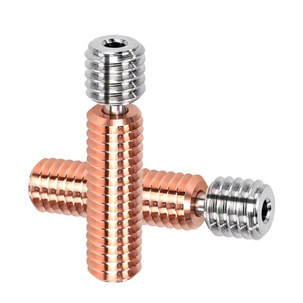 Bimetallisk Heatbreak 3D-printer Hotend Varmeblok Bimetal Heat Break til 1.75