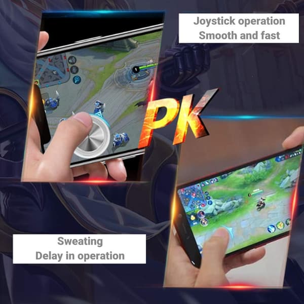 Musta Mini Joystick Puhelin 360° Mobiilipelikontrolleri