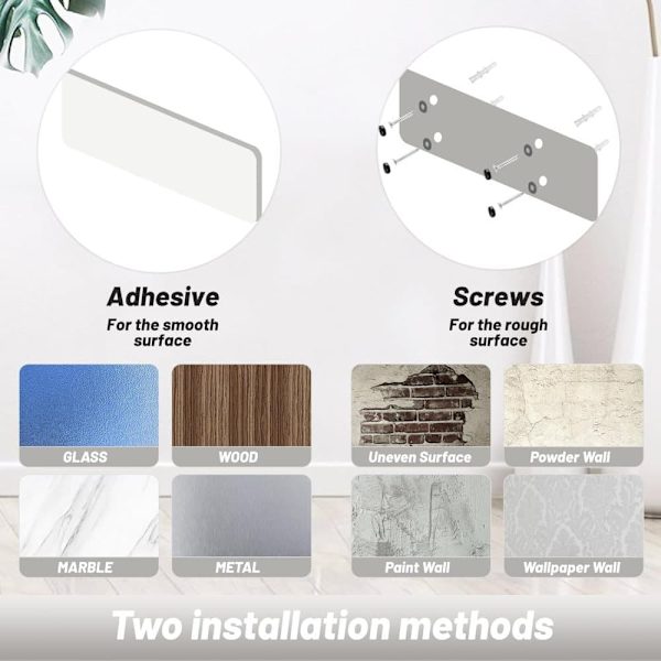 Paper towel holder without drilling with damping effect, self-adhesive or drilled for kitchen