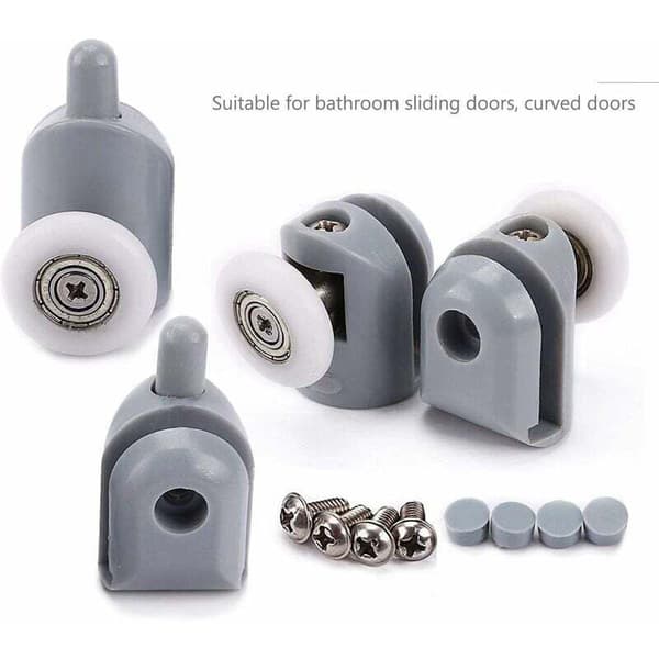 23mm 8 stk Dusjdørr-ruller Skyvedørshjul for bad...