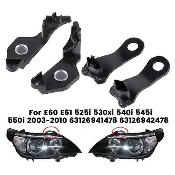 1 Pair Front Headlight Bracket Repair Kits for E60 E61 525i 530xi 540i 545i 550i 2003-2010 631269414