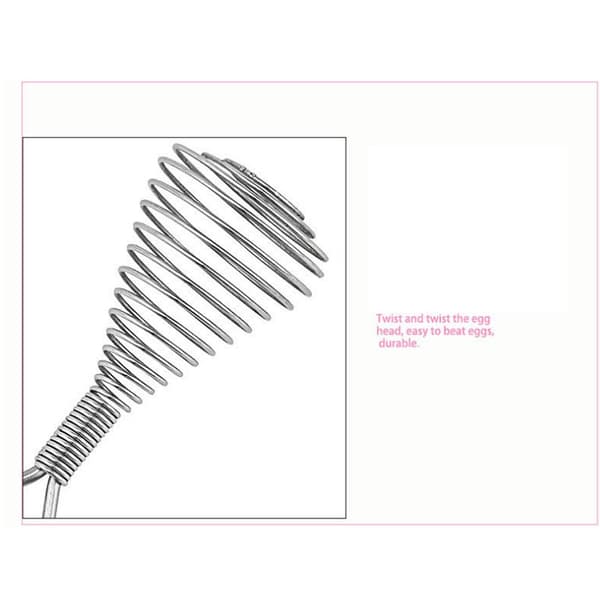 Manual Egg Whisk Stainless Steel Hand Mixer for Eggs Batter Sauce Kitchen Baking Tool Silver 22 x 5 x 8.5 cm