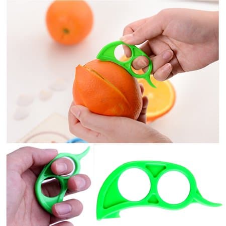 3 stk Appelsinskreller grønn green Plast