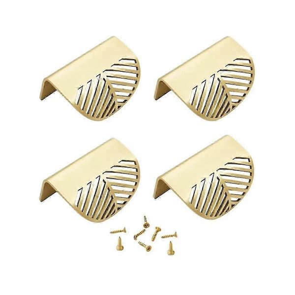 4-Leaf Clover Cabinet Handle Gold Hidden Furniture Knobs Balcony Door Knobs Cabinet Handles with Adjustment