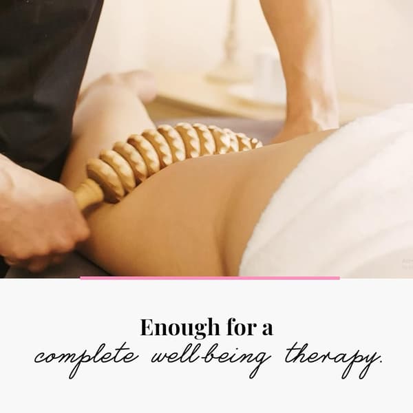 Anti-cellulit massagerulle verktyg massager lår maderoterapi trä för hem, kontor.
