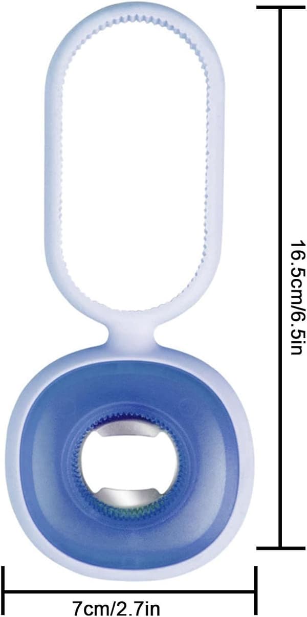 1 stk (lys lilla) Flaskeåpner i gummi - Sklisikker