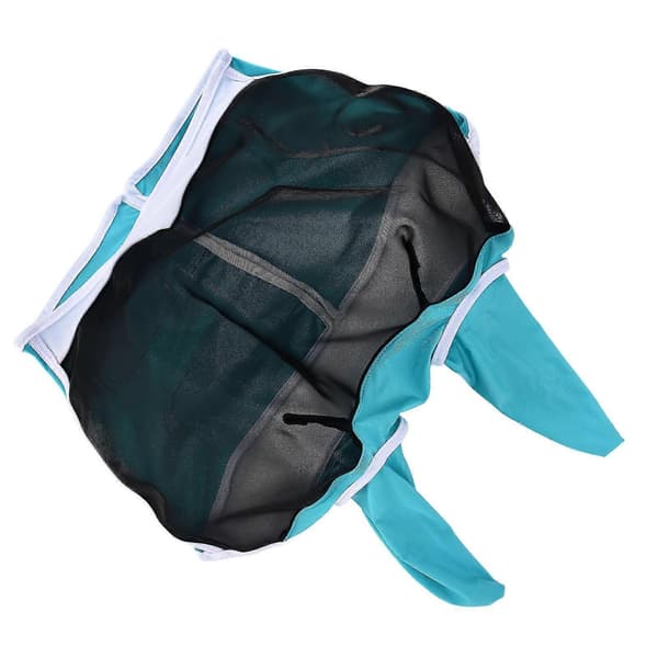 Hestemaske Flueavvisende Slør Beskyttelse - Universal Justerbar Elastisk, Pustende - Grønn L 80x114x45cm