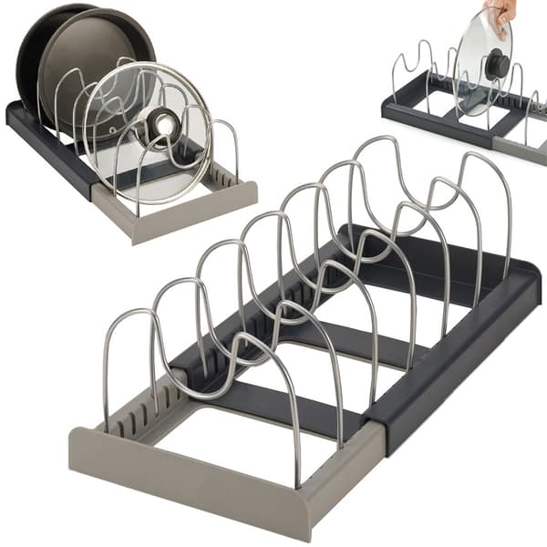 Lid Rack / Extendable Pot Lid Holder - Kitchen & Storage 710