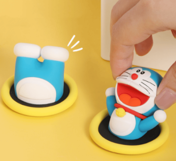 Doraemon (overkropp) Pass Circle Kjøleskapsmagnet 3