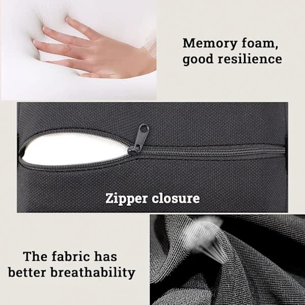For NISSAN Car Headrest Pillow Memory Foam Car Cervical Pillow for Driving, Comfortable and Breathable