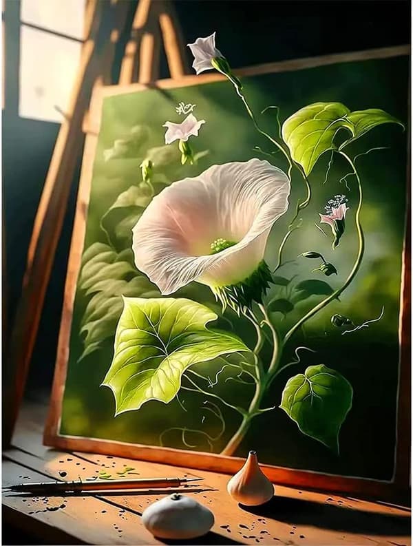 ##/30x40cm 5D DIY Diamantmaleri Sæt - Grøn tegnebræt,##/