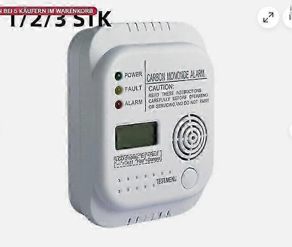CO-ilmaisin Häkäilmaisin Kaasuhälytin Varoitushälytin Häkäilmaisin LCD [DB]
